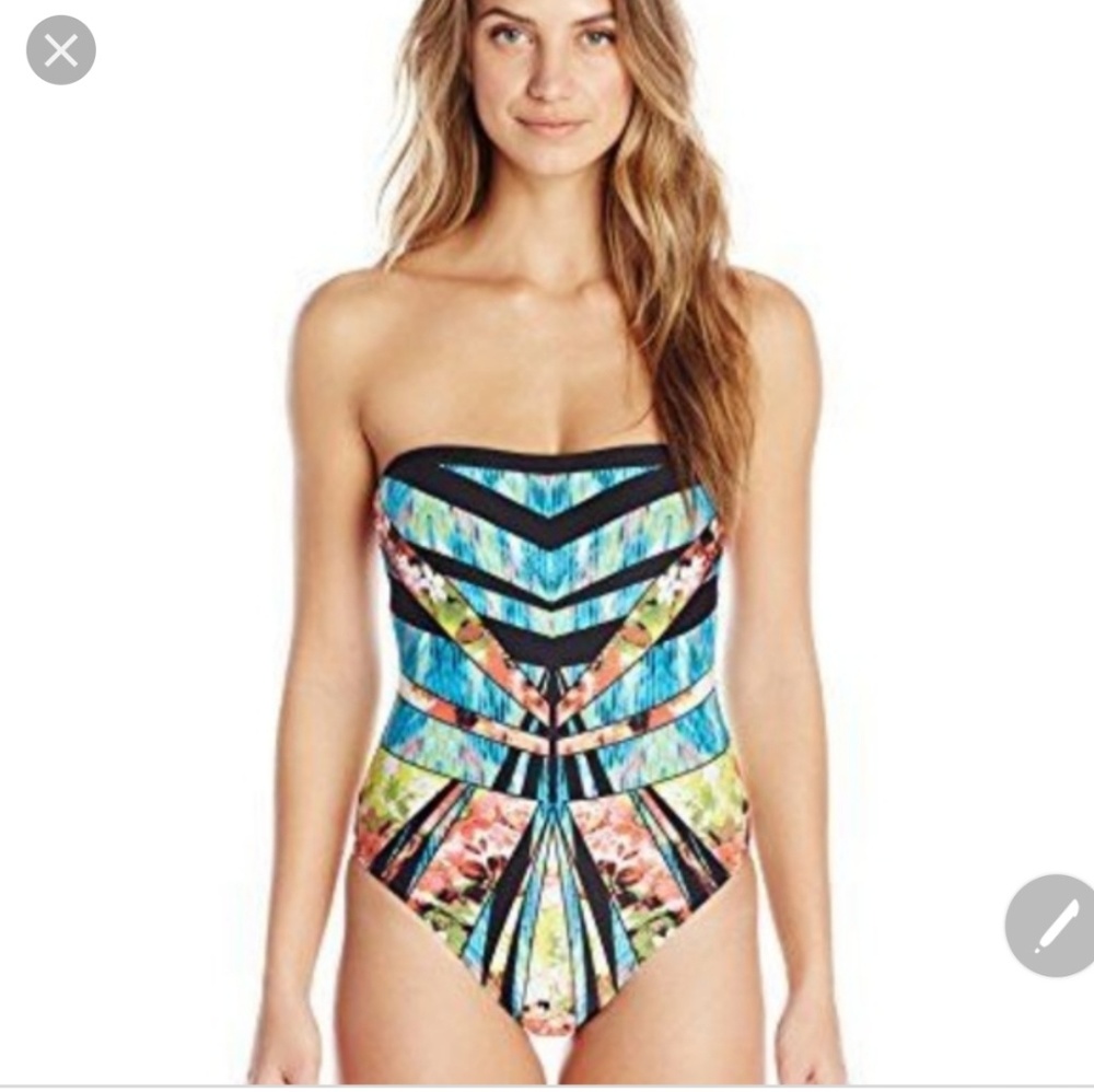 Strapless One Piece Swimsuit Ivanka Trump